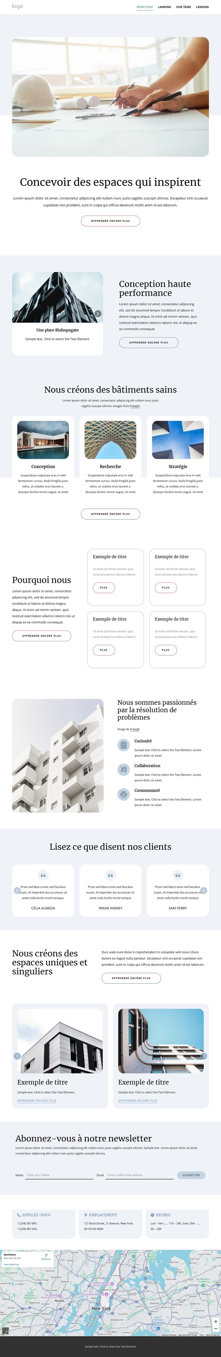 Des conceptions architecturales innovantes Modèle HTML