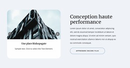 Conception Haute Performance - Modèle Joomla Personnalisé