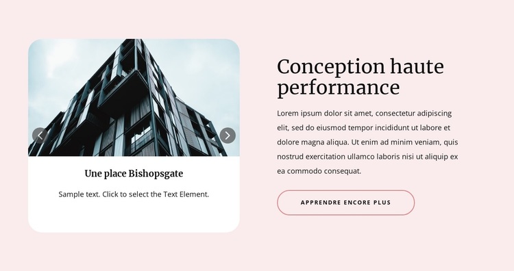 Conception haute performance Thème WordPress