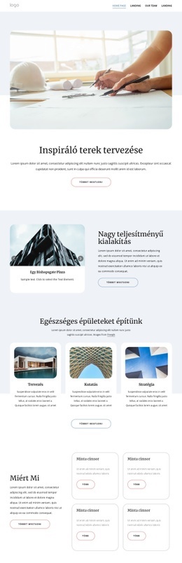 Innovatív Építészeti Tervek - HTML Sablon Kód