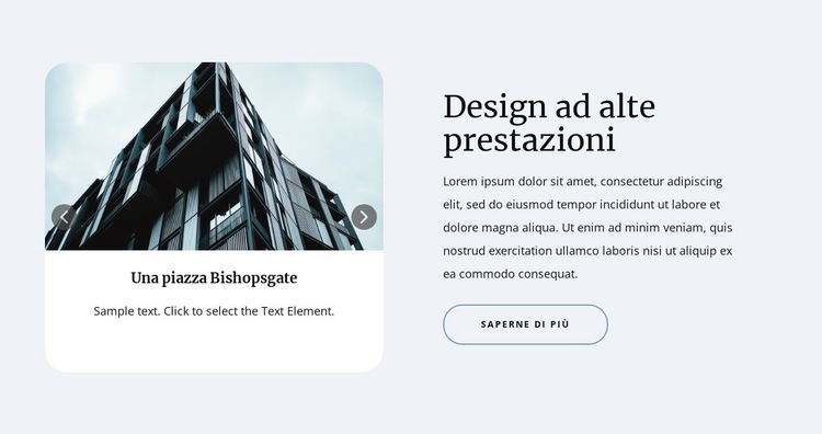 Design ad alte prestazioni Modello di sito Web