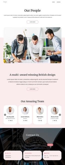 Meet Our Team Of Architects - Free Template