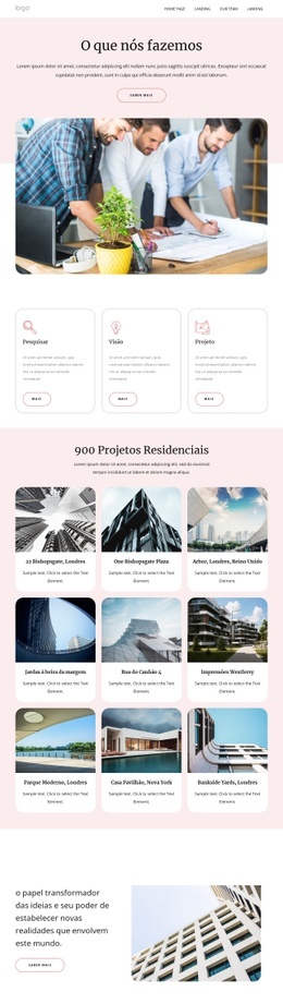 Residental Projects - HTML Builder