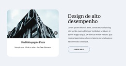 Design De Alto Desempenho - Tema WordPress Simples