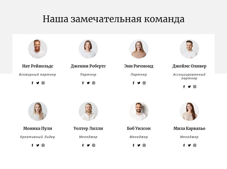 Команда консалтинговой компании CSS шаблон