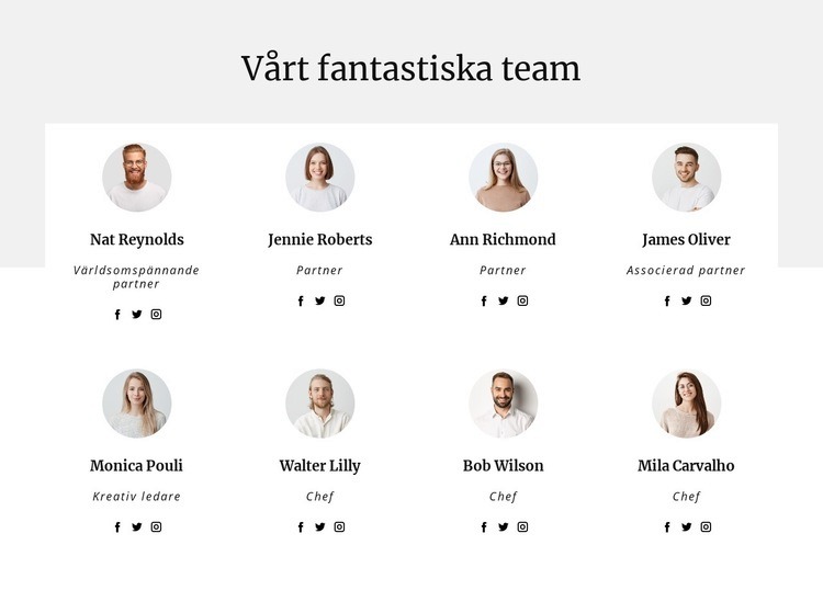 Konsultföretagets team Hemsidedesign