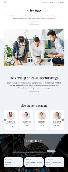 Möt vårt team av arkitekter HTML-mallar