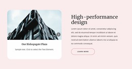 High-Performance Design - Build A WordPress Page In One Click