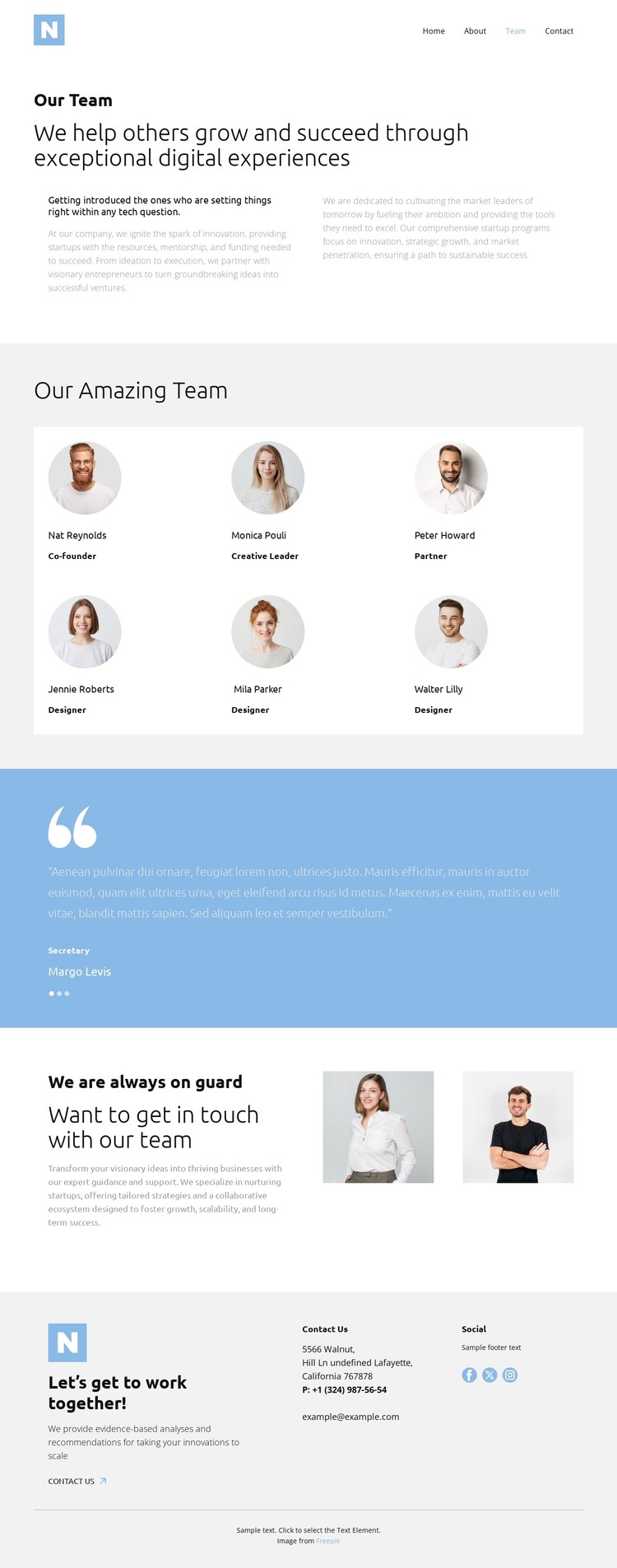 We are always on guard CSS Template