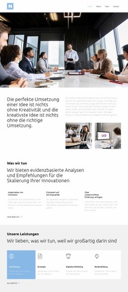 One-Stop-Technologiepartner - Website-Builder Zur Inspiration