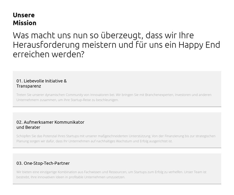 Soziale Verantwortung des Unternehmens Landing Page