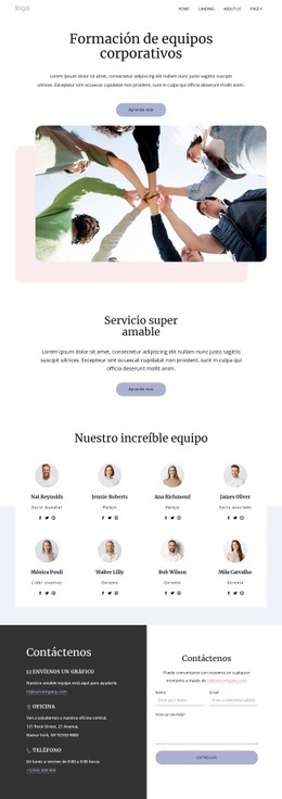 Expertos En Formación De Equipos - Plantilla HTML5 De Funcionalidad