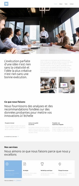 Partenaire Technologique Unique - Maquette De Site Web PSD