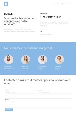 Page De Contact