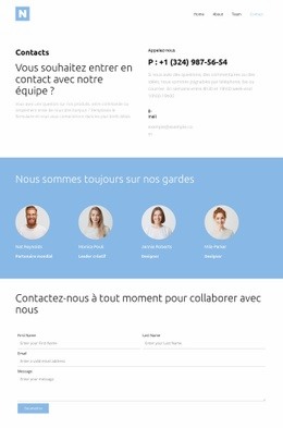 Page De Contact