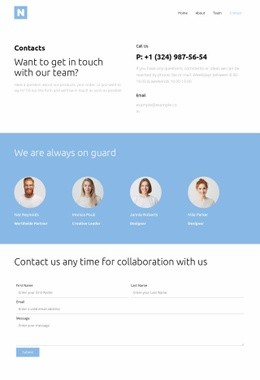 Contact Page
