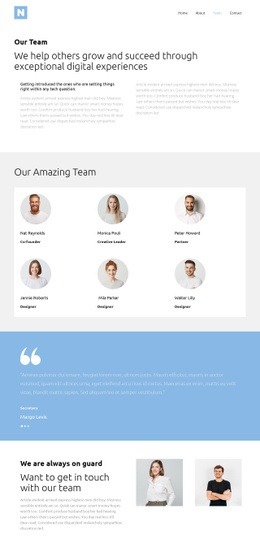 We are always on guard - Html Code Example by Nicepage