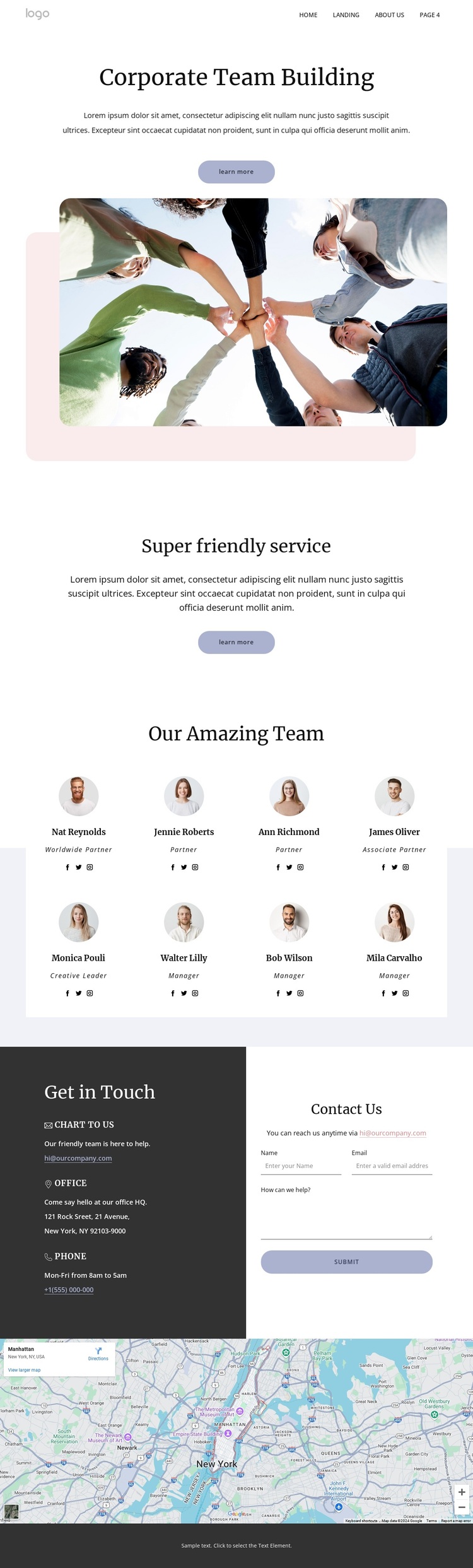 Team building experts Joomla Page Builder