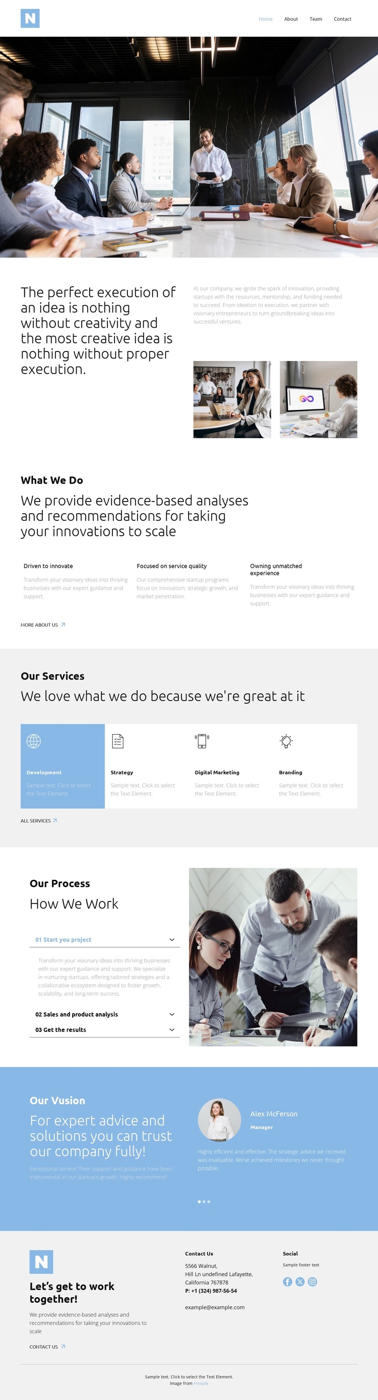 One-stop tech partner Template