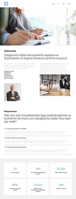 Özenli Iletişimci Ve Danışman Için Web Sitesi Açılış Sayfası