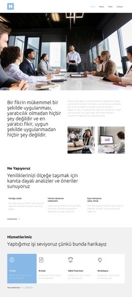 Tek Noktadan Teknoloji Ortağı - Psd Web Sitesi Modeli