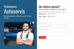 Bezplatná Online Šablona Pro Nabízíme Autoservis