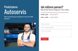 HTML Webové Stránky Pro Nabízíme Autoservis