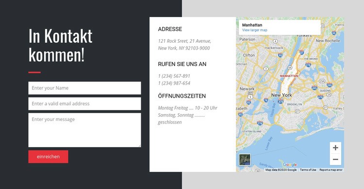 Kontaktieren Sie uns für den besten Kundenservice HTML Website Builder