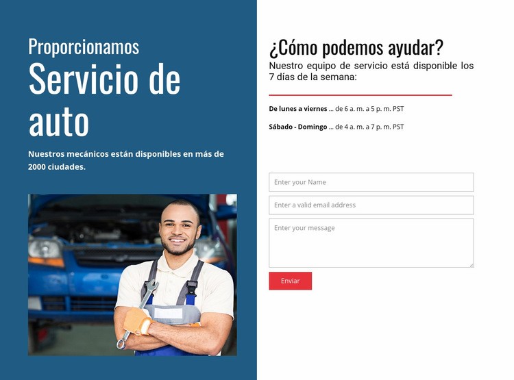 Brindamos servicio de auto Diseño de páginas web