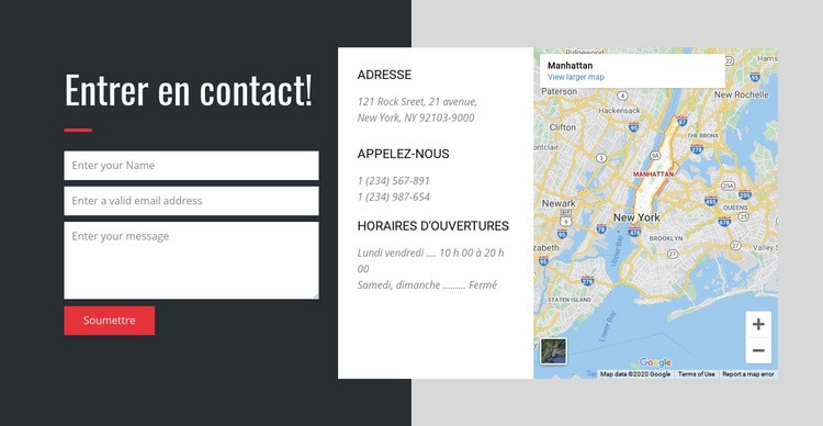 Contactez-nous pour le meilleur service client Conception de site Web