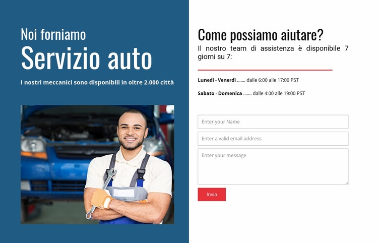 Forniamo servizio auto Costruttore di siti web HTML