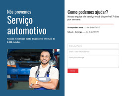 Site HTML Para Prestamos Serviço Automóvel