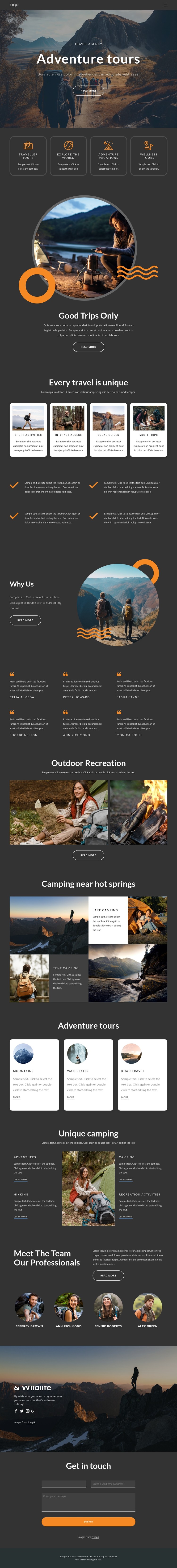 About our adventure tours CSS Template