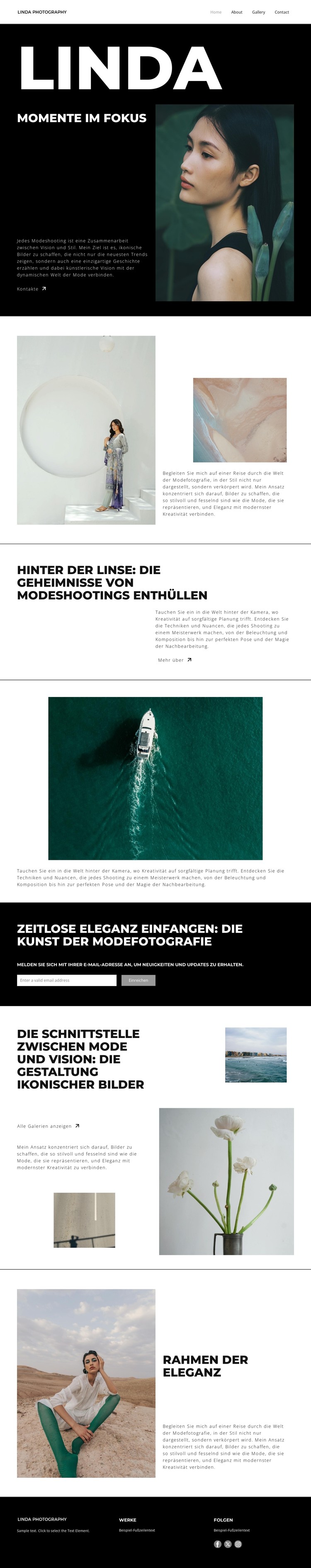 Zeitlose Aufnahmen CSS-Vorlage