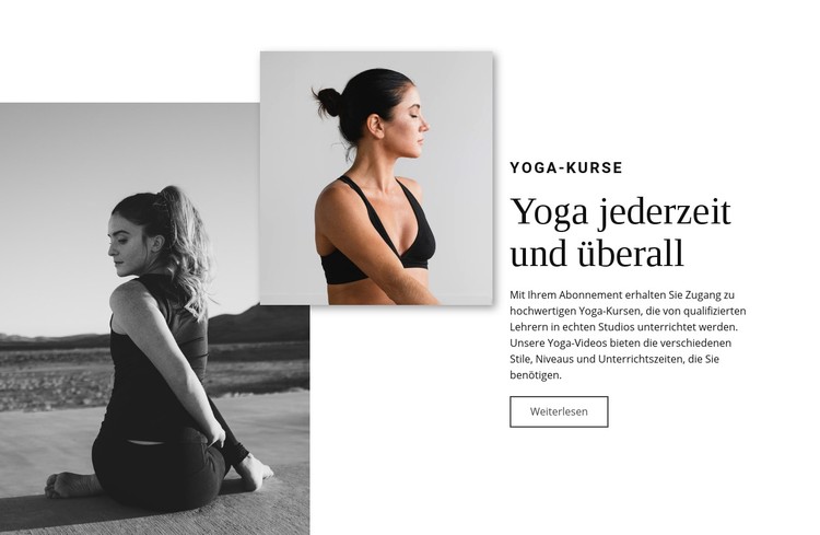 Yoga-Workshops CSS-Vorlage