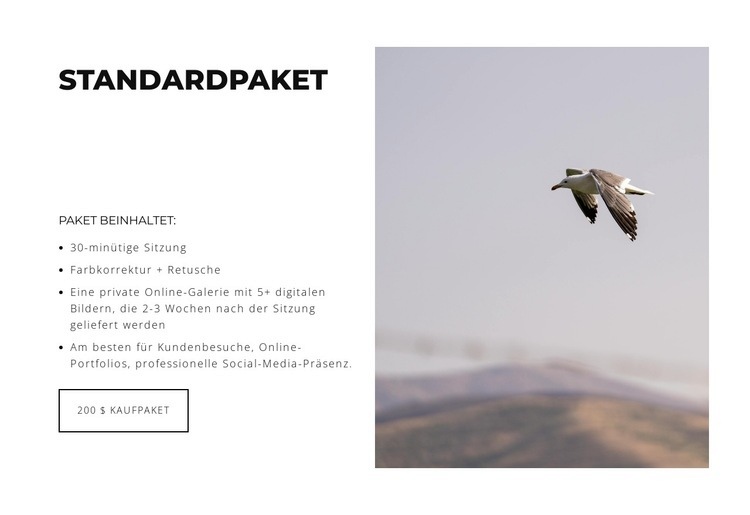 Stil verkörpern Landing Page