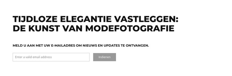 Het kruispunt van mode CSS-sjabloon