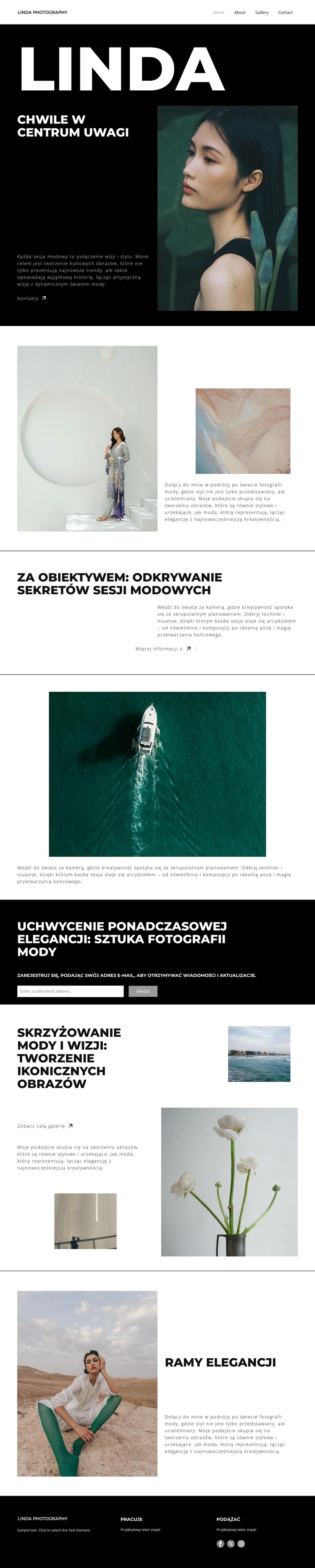 Ponadczasowe ujęcia Szablon CSS