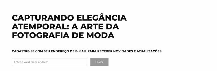 A intersecção da moda Construtor de sites HTML