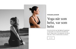 Yoga Workshops Grundläggande HTML-Mall Med CSS