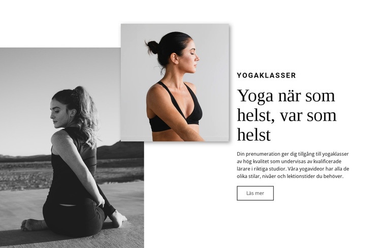 Yoga workshops HTML-mall