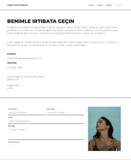 Seninle Iletişime Geçmek Için Bekliyorum - Web Sitesi Prototipi