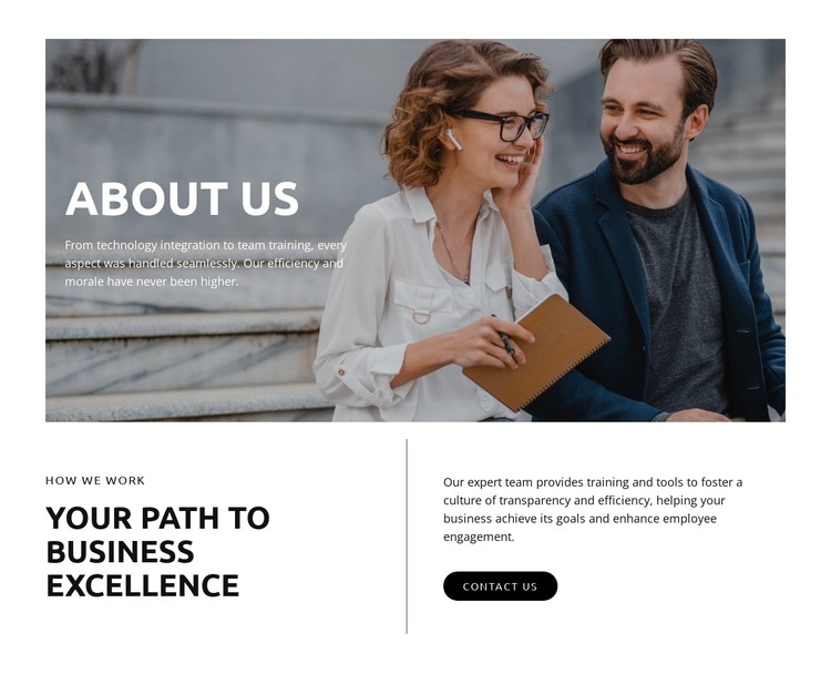 Your path to business excellence CSS Template