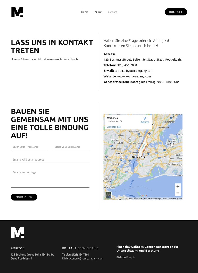 Tools zur Geschäftsoptimierung Website-Vorlage