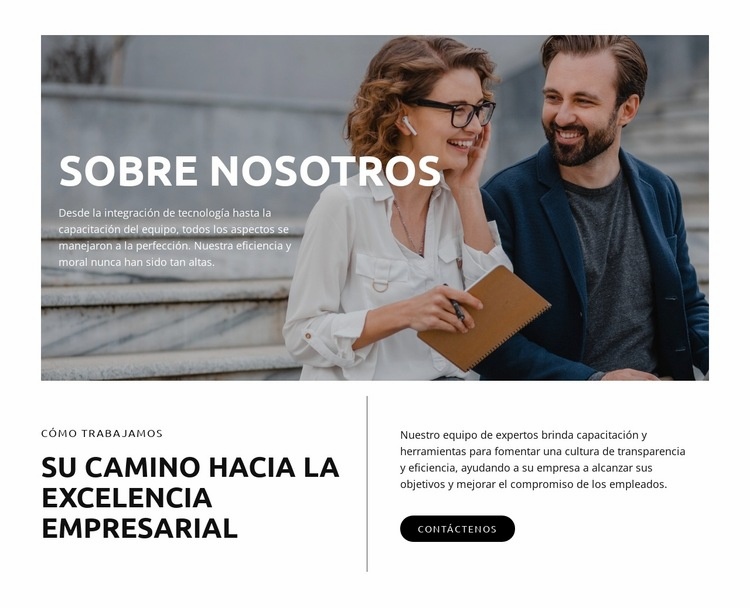 Tu camino hacia la excelencia empresarial Creador de sitios web HTML