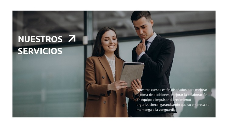 Potenciar el crecimiento empresarial Plantilla de sitio web