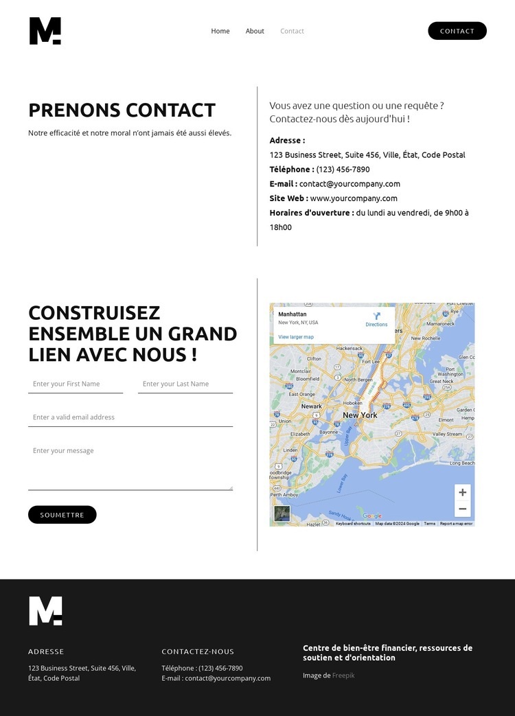 Outils d'optimisation des affaires Modèles de constructeur de sites Web