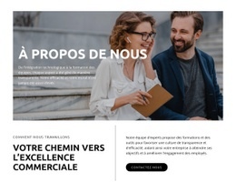 Superbe Page De Destination Pour Votre Chemin Vers L'Excellence En Affaires