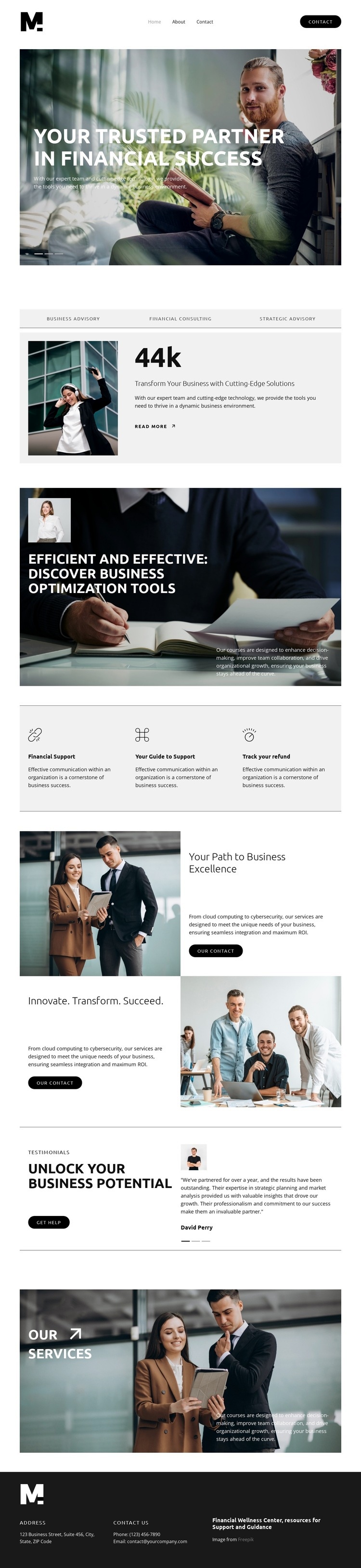 Revolutionizing Wealth Management Homepage Design