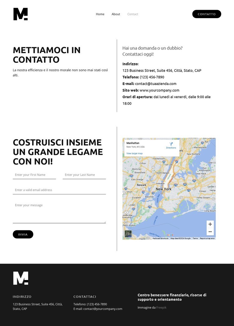 Strumenti di ottimizzazione aziendale Costruttore di siti web HTML